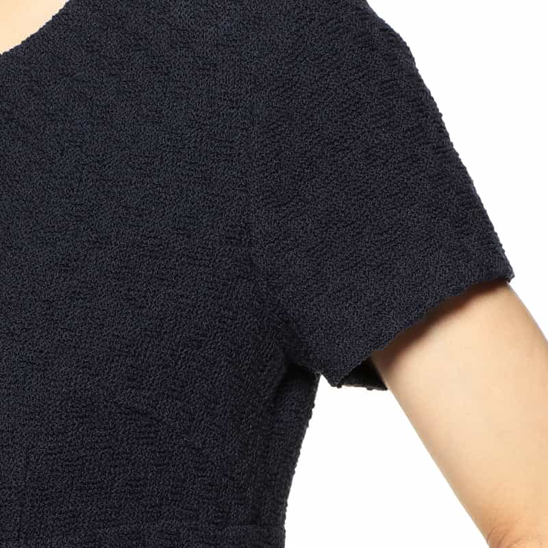BARNEYS NEW YORK セットアップツィードドレス NAVY