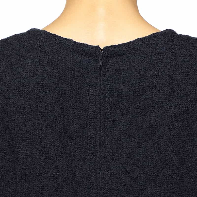 BARNEYS NEW YORK セットアップツィードドレス NAVY