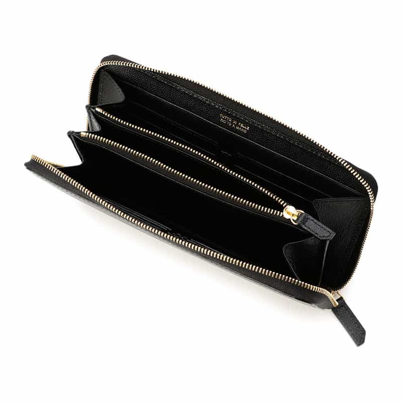 L’ARCOBALENO バーニーズニューヨーク限定ラウンドジップ ロングウォレット BLACK