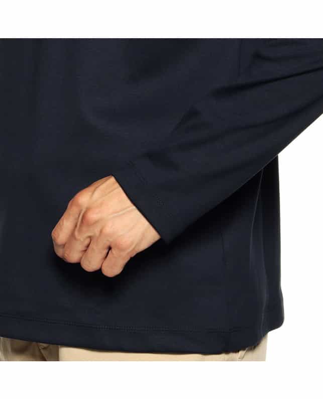 BARNEYS NEW YORK ロングスリーブカットソー （アルビニ社製コットン使用） NAVY