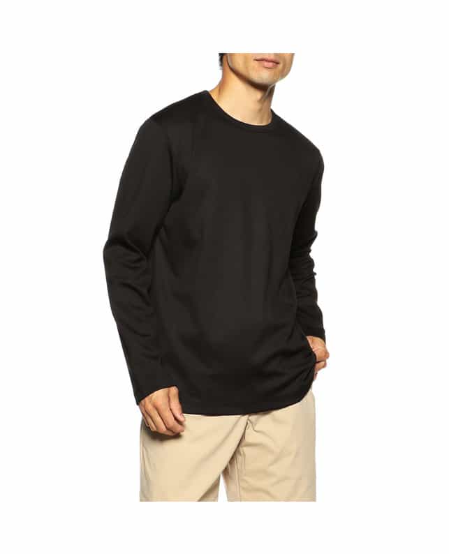 BARNEYS NEW YORK ロングスリーブカットソー （アルビニ社製コットン使用） BLACK