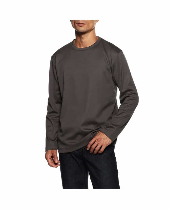BARNEYS NEW YORK ロングスリーブカットソー （アルビニ社製コットン使用） GRAY