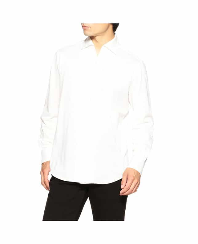 BARNEYS NEW YORK COOLMAXジャージーシャツ WHITE