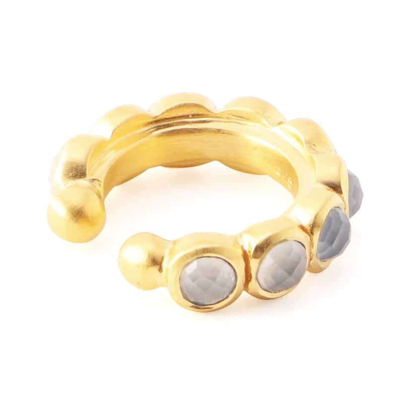 LA SOEUR LA SOEUR<ラ スール>イヤーカフ(S)(ホワイトカルセドニー) NONE