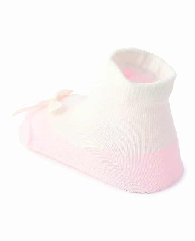 BARNEYS NEW YORK ライオンバレエシューズ風ベビーソックス PINK
