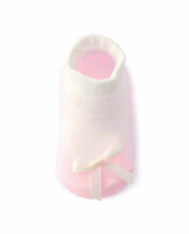 BARNEYS NEW YORK ライオンバレエシューズ風ベビーソックス PINK