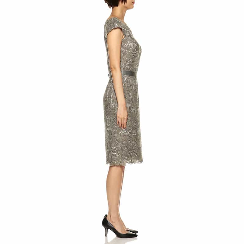 TADASHI SHOJI レースタイトドレス GRAY