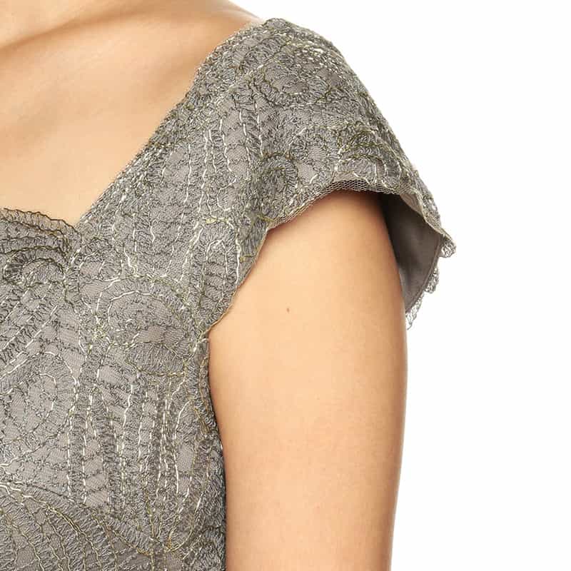 TADASHI SHOJI レースタイトドレス GRAY