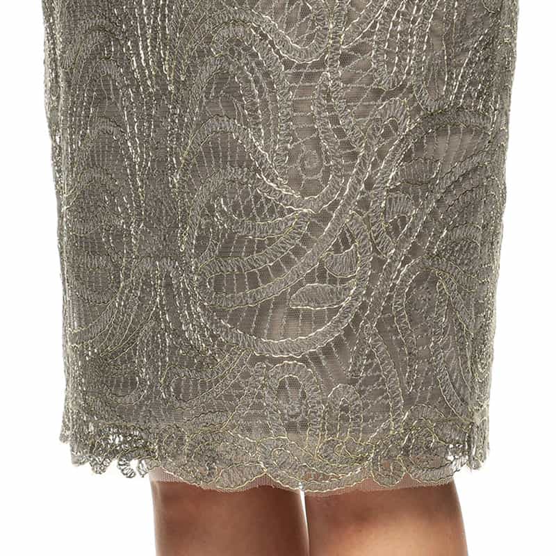 TADASHI SHOJI レースタイトドレス GRAY