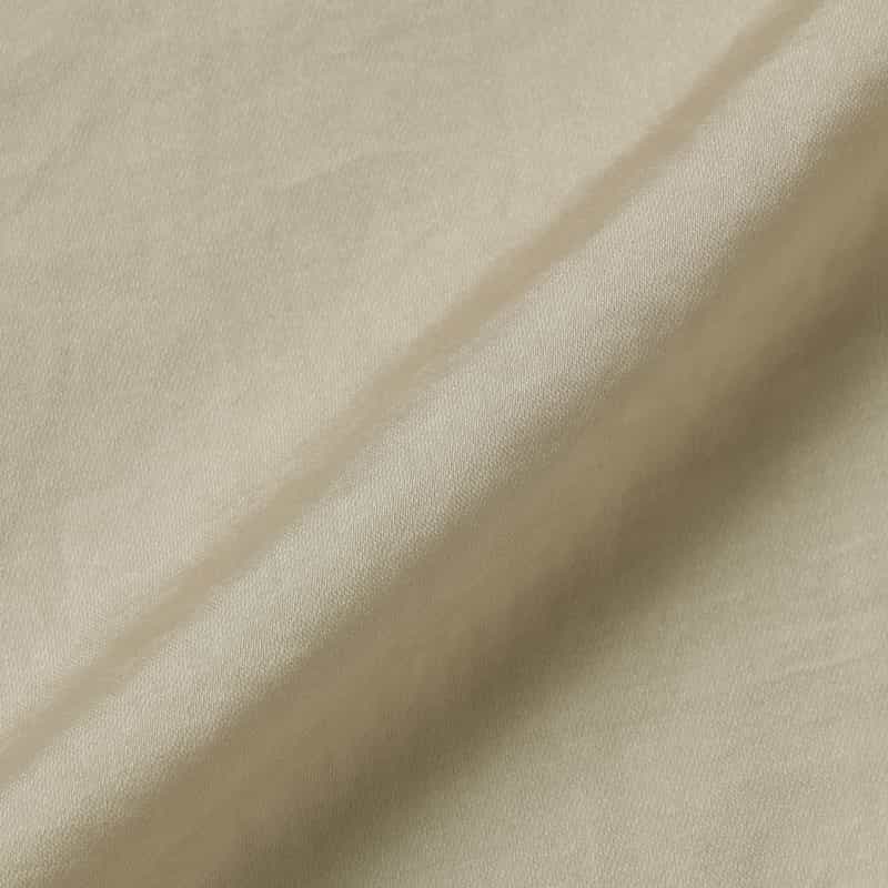 BARNEYS NEW YORK ウォッシャブル ギャザーデザイン フロントボタンドレス BEIGE