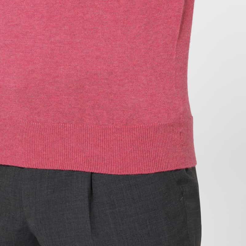 BARNEYS NEW YORK ウール素材タートルネックニットプルオーバー CORAL