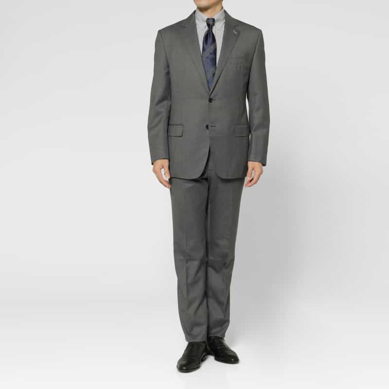 BARNEYS NEW YORK サキソニー素材スーツ GRAY