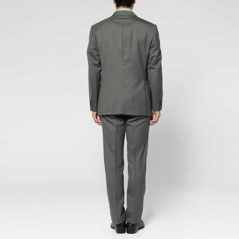 BARNEYS NEW YORK サキソニー素材スーツ GRAY