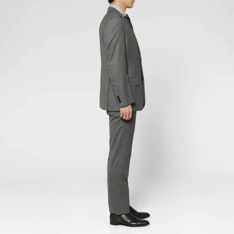 BARNEYS NEW YORK サキソニー素材スーツ GRAY