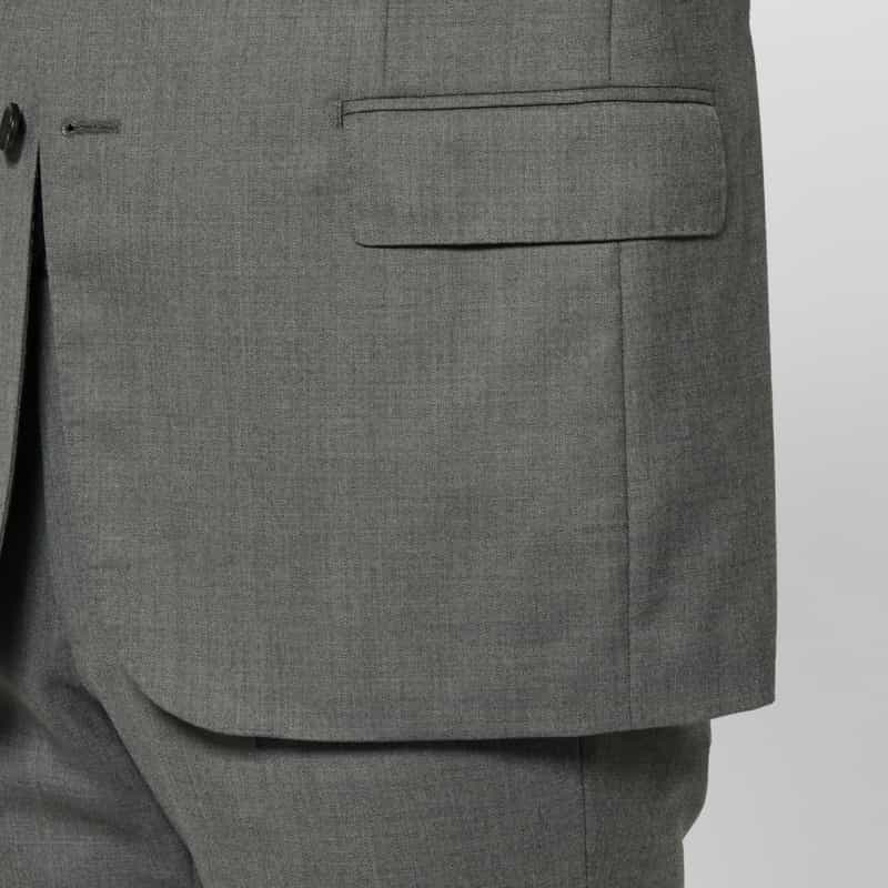 BARNEYS NEW YORK サキソニー素材スーツ GRAY