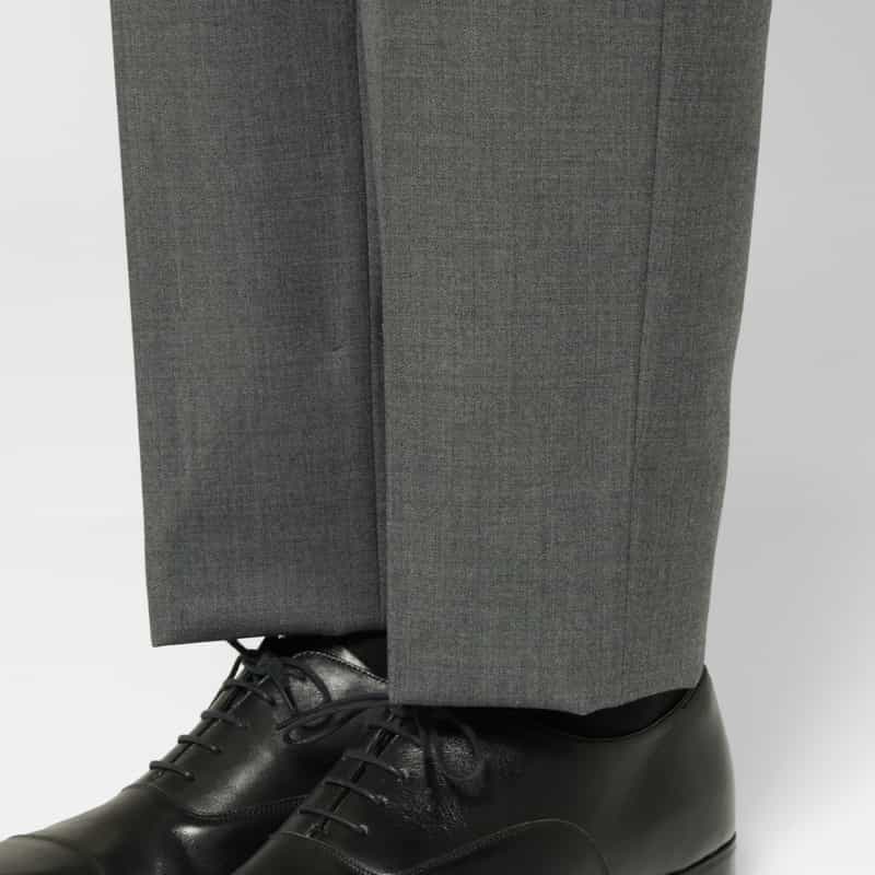 BARNEYS NEW YORK サキソニー素材スーツ GRAY