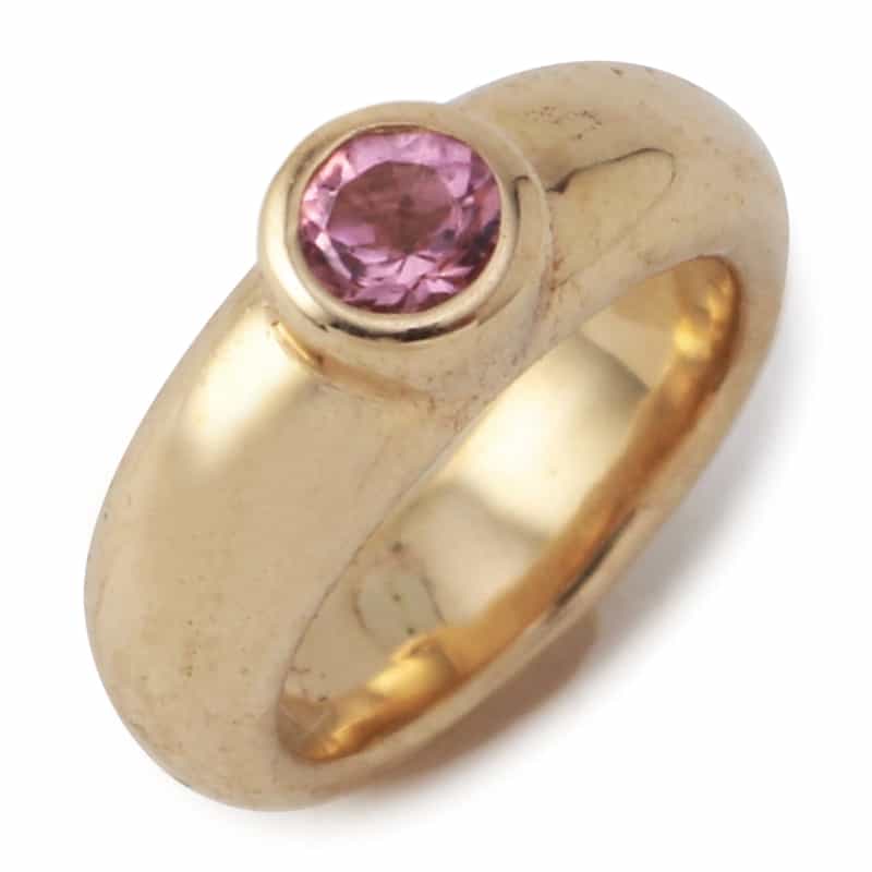 SAFFRAAN 【オーダー品】オンラインストア限定ベビーリング型チャーム "ピンクトルマリン" LIGHT PINK