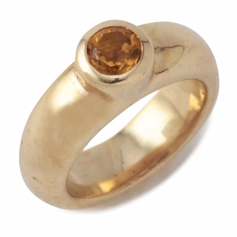 SAFFRAAN 【オーダー品】オンラインストア限定ベビーリング型チャーム "トパーズ" ORANGE