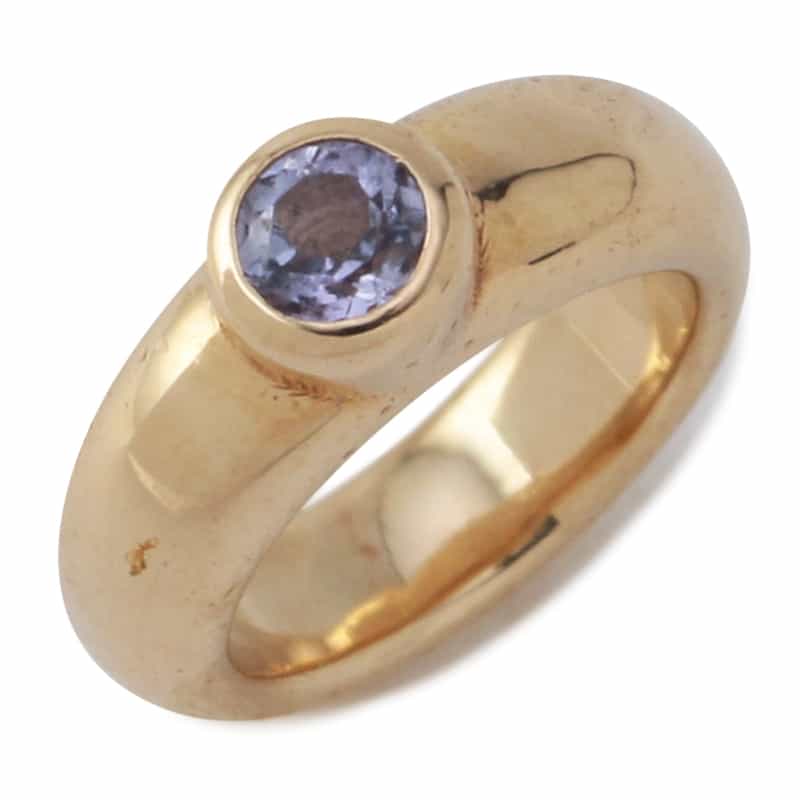 SAFFRAAN 【オーダー品】オンラインストア限定ベビーリング型チャーム "タンザナイト" LT PURPLE