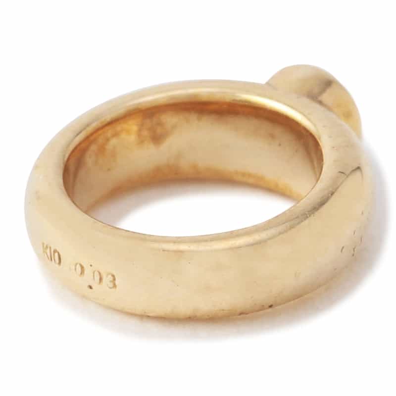 SAFFRAAN 【オーダー品】オンラインストア限定ベビーリング型チャーム "ガーネット" RED