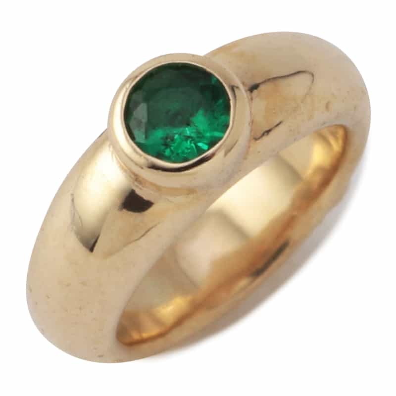 SAFFRAAN 【オーダー品】オンラインストア限定ベビーリング型チャーム "エメラルド" GREEN