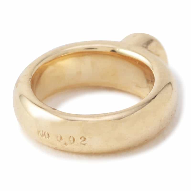 SAFFRAAN 【オーダー品】オンラインストア限定ベビーリング型チャーム "ムーンストーン" WHITE