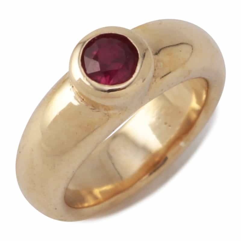 SAFFRAAN 【オーダー品】オンラインストア限定ベビーリング型チャーム "ルビー" PINK