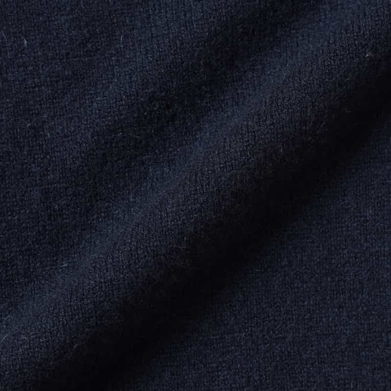 BARNEYS NEW YORK カシミヤ100％クルーネックニットプルオーバー NAVY