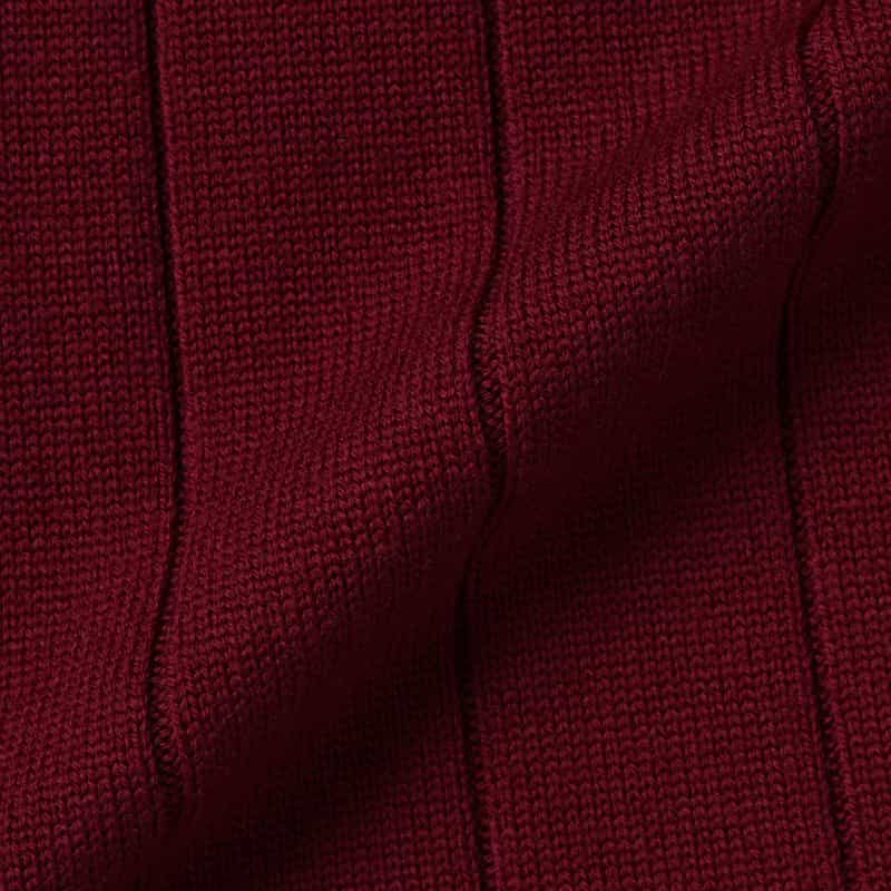 BARNEYS NEW YORK ボートネック ニットドレス WINE