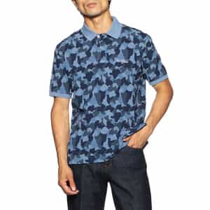 カモフラージュ柄ポロシャツ