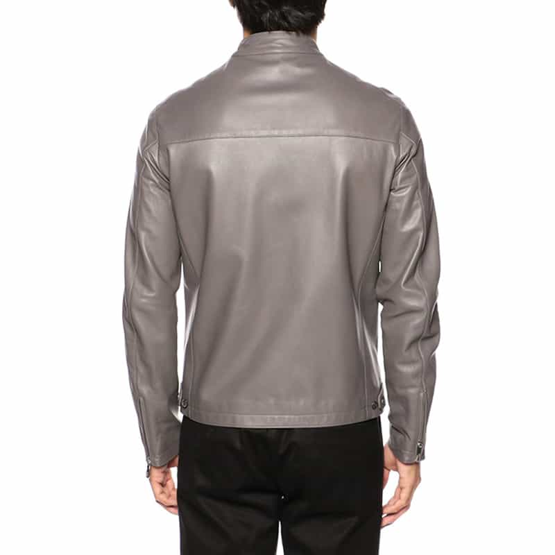 CINQUANTA CINQUANTA＜チンクワンタ＞シングルレザーライダースジャケット“H502" GRAY