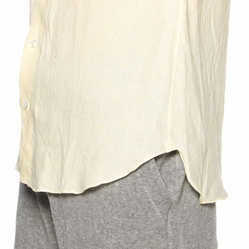 MARIO MUSCARIELLO バーニーズ　ニューヨーク限定半袖リネンシャツ YELLOW