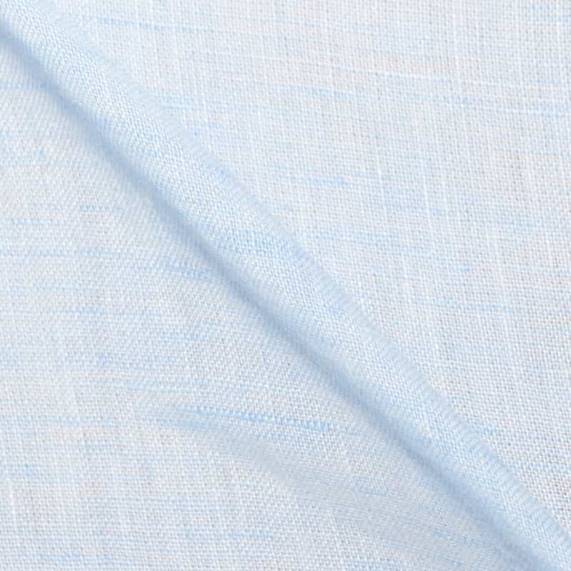 MARIO MUSCARIELLO バーニーズ　ニューヨーク限定半袖リネンシャツ LIGHT BLUE