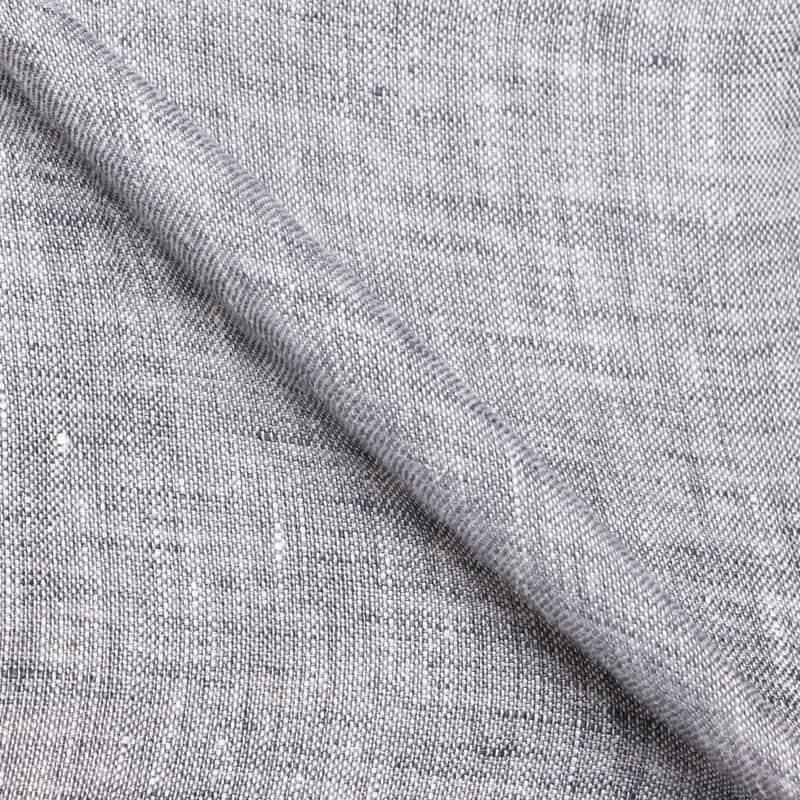 MARIO MUSCARIELLO バーニーズ　ニューヨーク限定半袖リネンシャツ BLACK