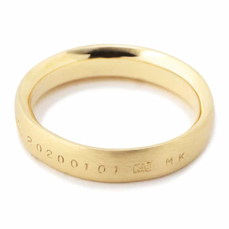 MAYUOKAMATSU 【オーダー品】マリッジリング（4mm） NONE(0000)