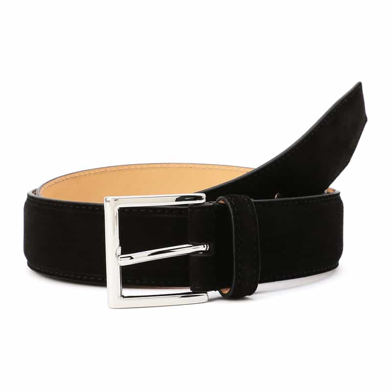 CROCKETT＆JONES スエードベルト 35mm BLACK