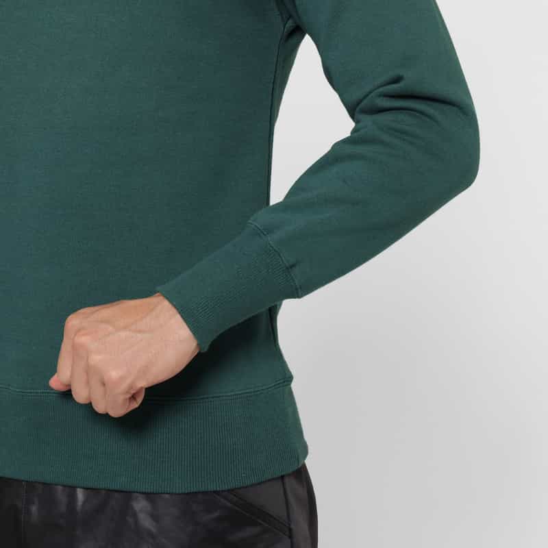 BARNEYS NEW YORK モックネックスウェットプルオーバー GREEN