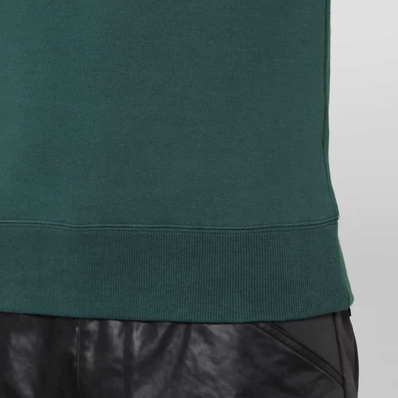 BARNEYS NEW YORK モックネックスウェットプルオーバー GREEN