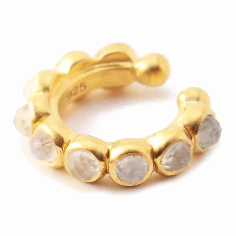 LA SOEUR LA SOEUR＜ラ スール＞イヤーカフ（S）（ムーンストーン） NONE