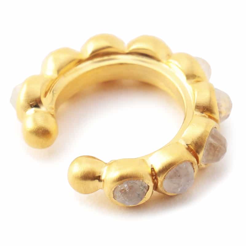 LA SOEUR LA SOEUR＜ラ スール＞イヤーカフ（S）（ムーンストーン） NONE