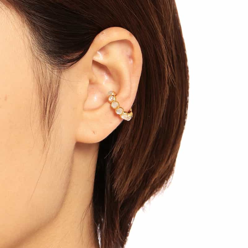 LA SOEUR LA SOEUR＜ラ スール＞イヤーカフ（S）（ムーンストーン） NONE