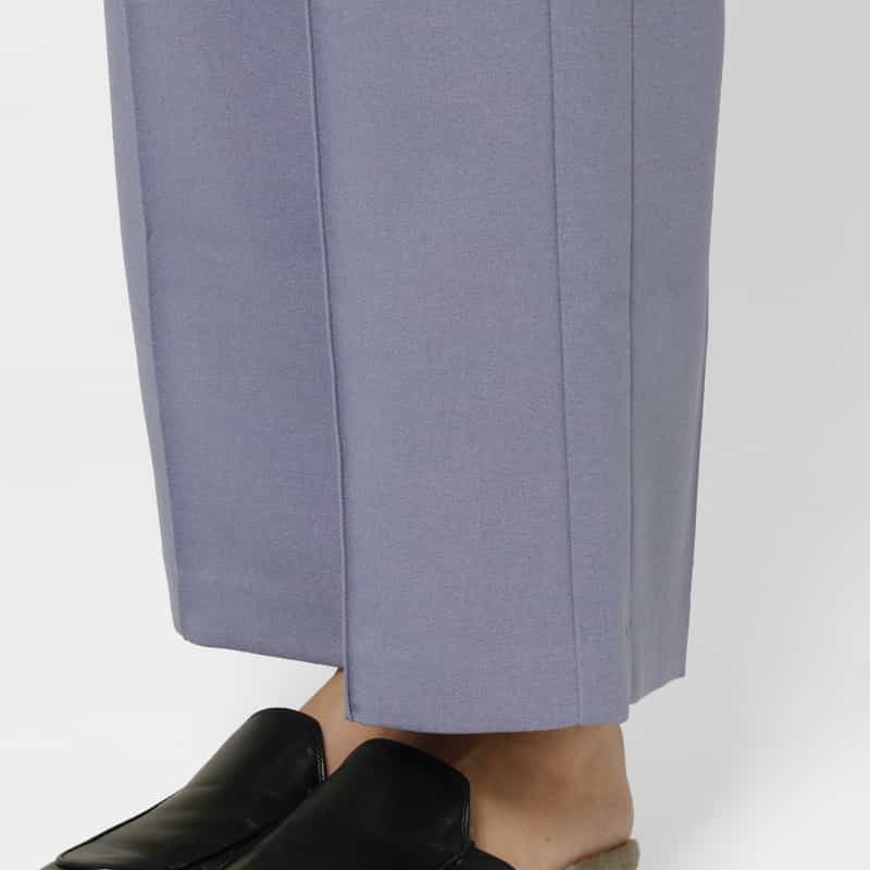 BARNEYS NEW YORK ウォッシャブル ウエストゴムワイドパンツ LIGHT BLUE