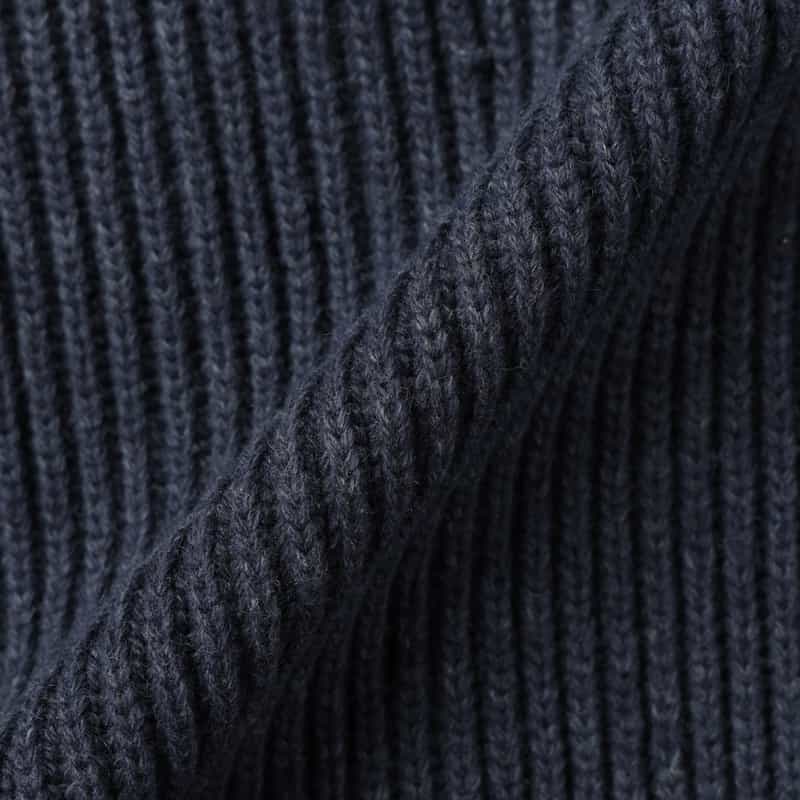 BARNEYS NEW YORK ショールカラーニットカーディガン NAVY