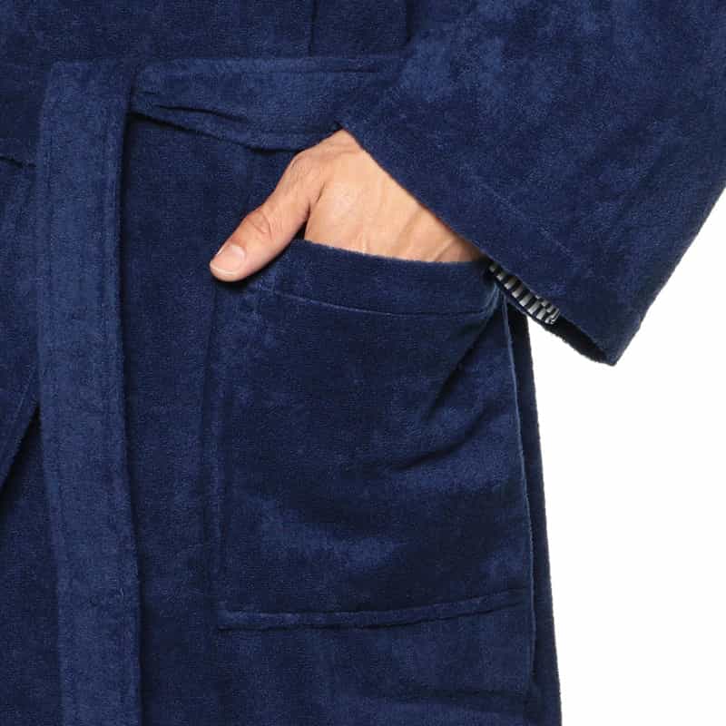 BARNEYS NEW YORK ロゴ入りナイトガウン NAVY