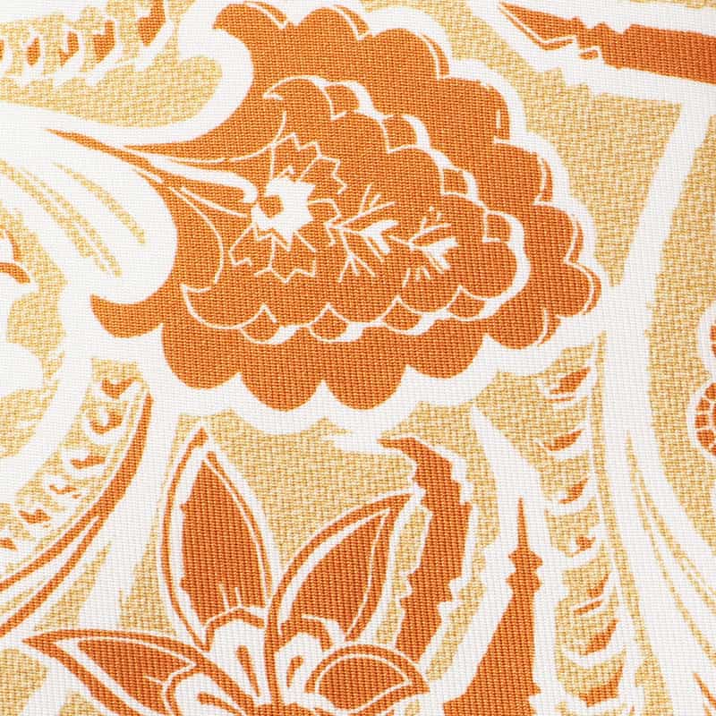 BARNEYS NEW YORK ペイズリー柄タイ ORANGE