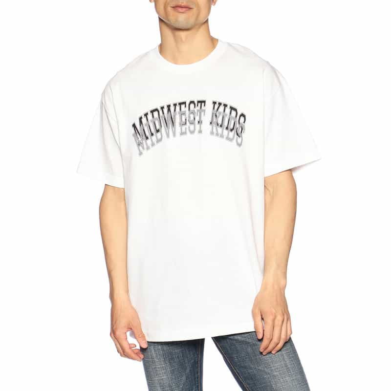 MIDWEST KIDS ロゴプリントTシャツ IVORY