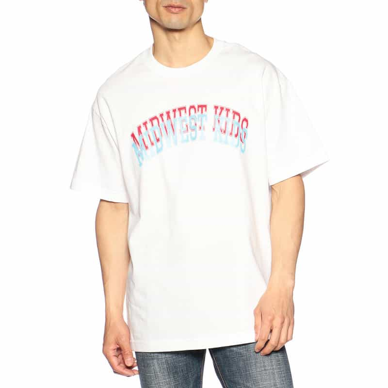 MIDWEST KIDS ロゴプリントTシャツ IVORY