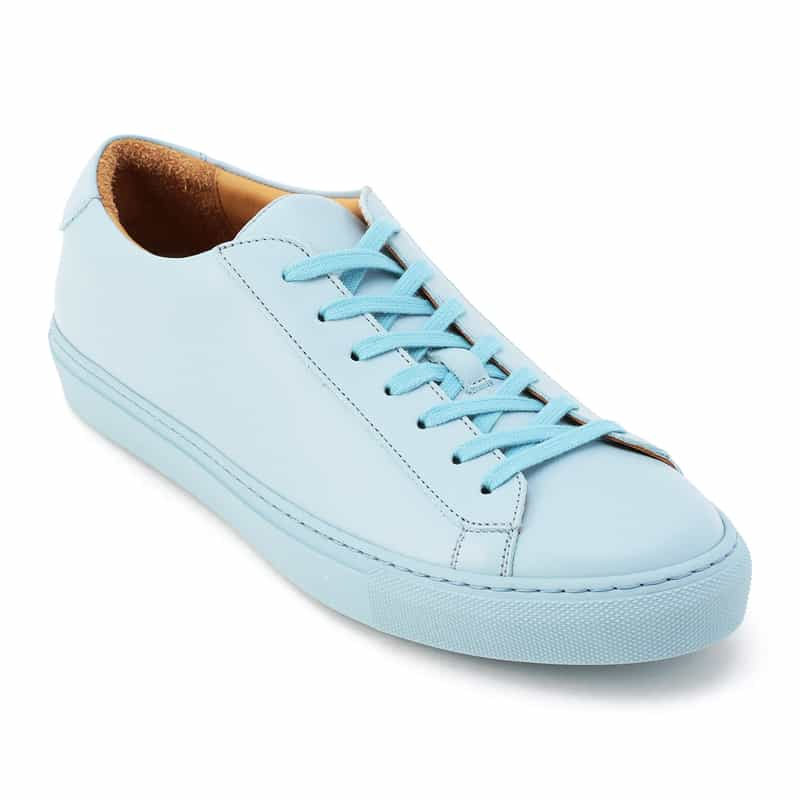 MANOVIE TOSCANE レザースニーカー LIGHT BLUE