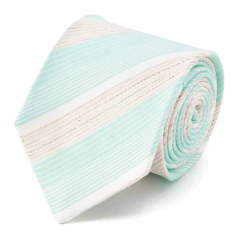 BARNEYS NEW YORK ストライプ柄タイ LIGHT BLUE