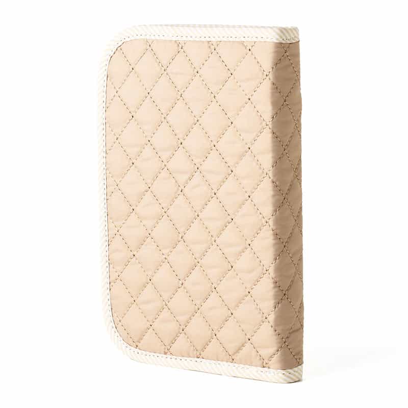 BARNEYS NEW YORK ライオンキルティング母子手帳ケース　（S） GRAY BEIGE